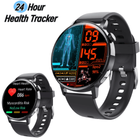 2025 New Health-Smart Watch 1.41 inch HD Display Continuous Glucose Monitor EKG Blood Pressure Oxygen Saturation Fitness Tracker Men Women Fashio