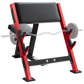 VEVOR Preacher Curl Bench, Strength Training Benches, Max load 660 LBS Home Gym Fitness Equipment, Seated Arm Isolated Barbell Dumbbell Bicep Sta