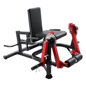 Leg Extension and Curl Machine, Seated Leg Rotary Extension for Thigh, Adjustable Lower Body Specialty Exercises Equipment