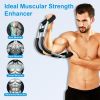 1Pc Adjustable Twister Arm Exerciser Spring Workout Bar Strength Enhancer for Men with 3 Resistance Levels 66-110LBS Chest Biceps Triceps Thighs Back