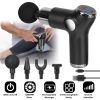 Massage Gun Deep Tissue Fascia Massager Rechargeable Percussion Muscle Relaxation Gun with 32 Intensities Battery Remain Display 4 Interchangeable Hea