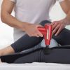 Percussion Massage Gun USB Type C Rechargeable Deep Tissue Vibration Massager Handheld Leg Body Cordless Massager w/ 4 Interchangeable Heads 6 Intensi