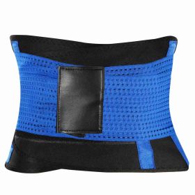 U-Shaped Slimming Waist Belt Body Abdominal Shapewear Sport Tummy Cincher Bands Office Ladies Postpartum Mothers (Option: 3XL_Blue)
