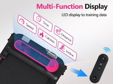 NEW Folding Walking Pad Under Desk Treadmill for Home Office -2.5HP Walking Treadmill With Incline 0.5-7.5MPH 300LBS Capacity Treadmill for Walki (Color: as Pic)