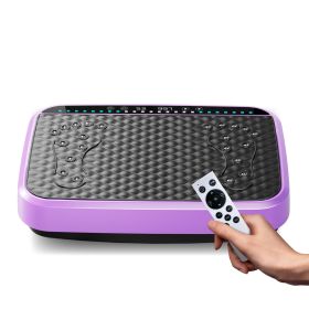 Vibration Plate Exercise Machine, Whole Body Fitness Platform for Lymphatic Drainage, Vibrating Shaker Board with 120 Speed Levels (Main Material: Rubber, Main Color: Purple)