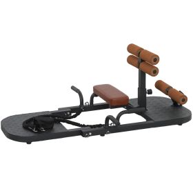 Foldable Sissy Squat Machine, Hip Thrust Machine with Push Up Stand, Multipurpose Glute Workout Equipment, Black (Option: Black-890x530x190 mm)